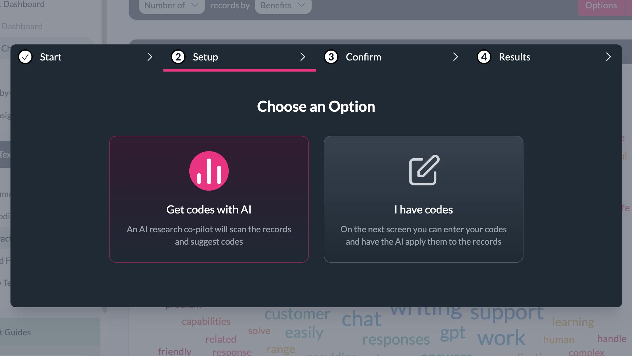 coding options