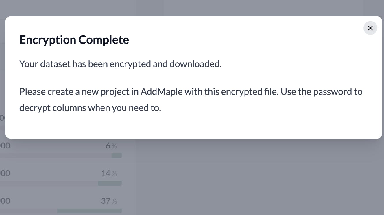 encryption complete